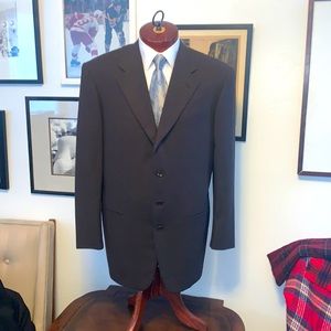 Mens Pal Zileri suit dark brown 52eu Italy